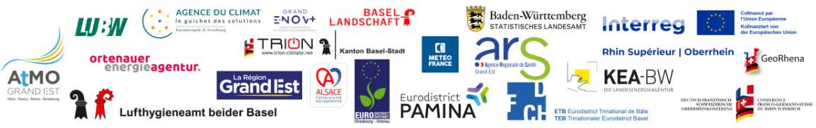 Beteiligte Partner am Projekt Atmo-Rhena PLUS
